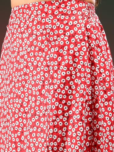 Image of KOTTY Women's Solid and Printed Skirts - A-Line || Pencil || Midi || Maxi || Knee-Length || Flared || Asymmetric Styles for Chic and Comfortable Fashion