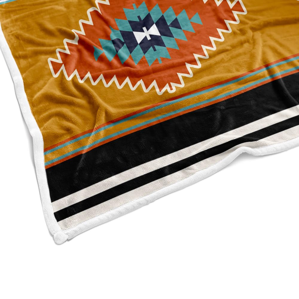 Couverture Tissée Réversible En Coton Coloré Pour Canapé, Chaise, Causeuse Inclinable, Style Aztèque Du Sud-ouest Avec Pompons, Décoration D'intérieur (180 X 130 Cm