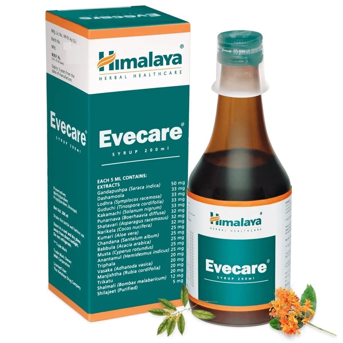 Himalaya Evecare Forte - Bottle of 200 ml Liquid - Image 2 thumbnail