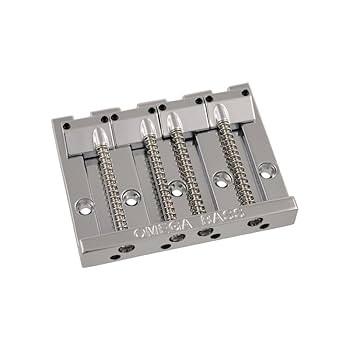 Amazon | ALLPARTS BRIDGE 6040 4-String Omega Bass Bridge
