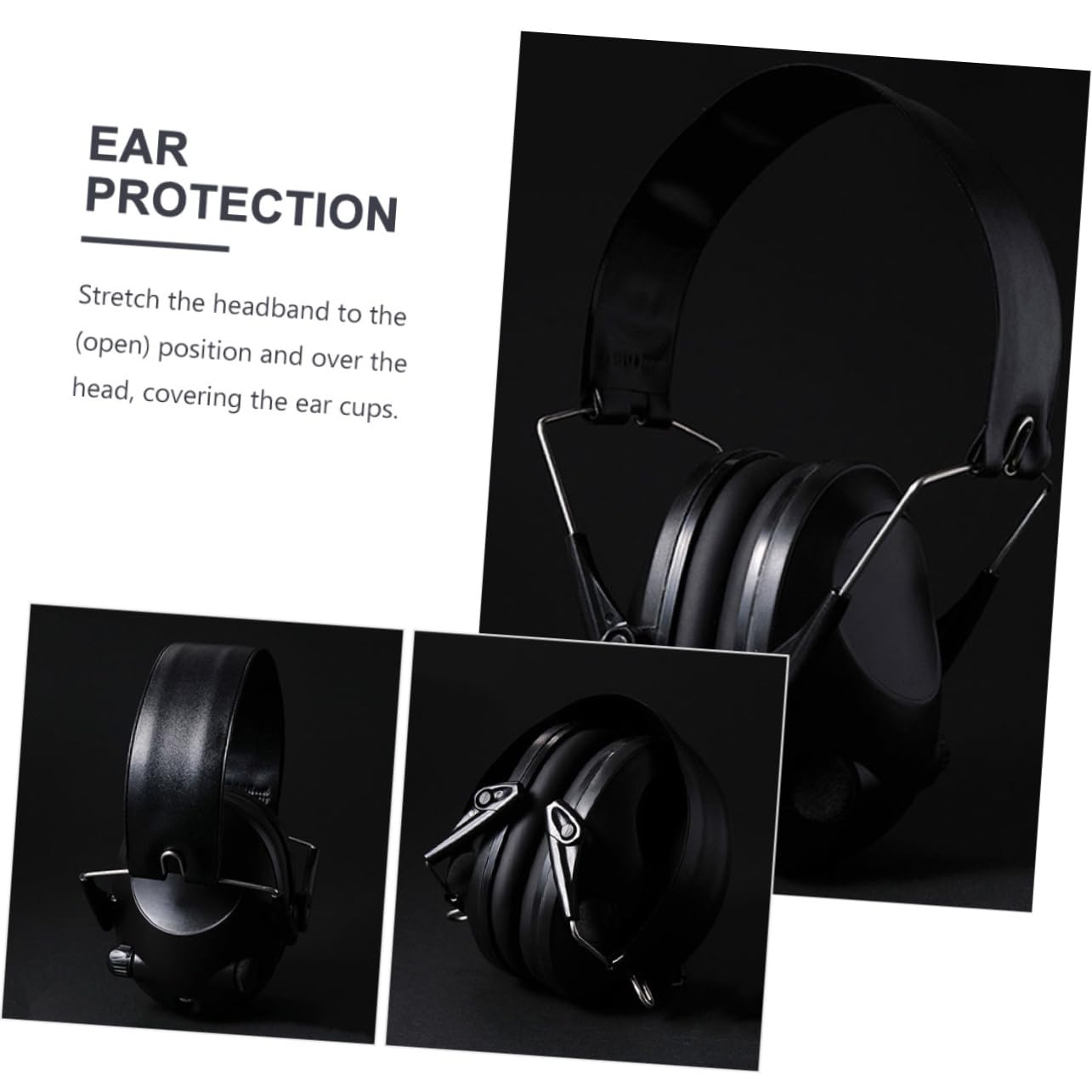 Cuffie Elettroniche per Protezione Udito 21 Db Nero Abs