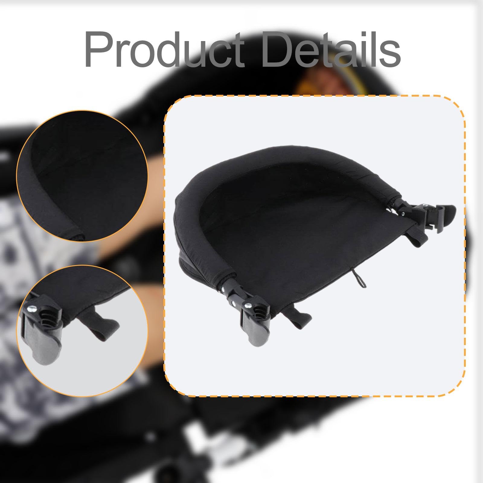 Reposapiés para Cochecito, Extensión Negra, Regalo Cómodo
