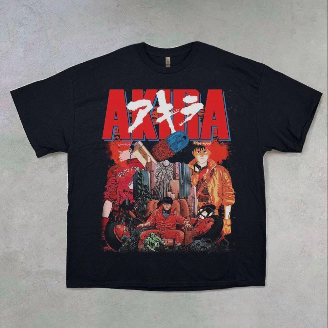 AKIRA Tシャツ　ブラック　アニメTシャツ　アキラ Amazon.co.jp: AKIRA アキラ Tシャツ ブラック vintage アニメ