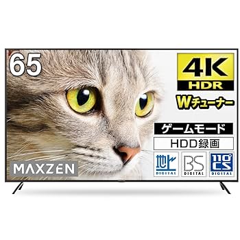 テレビ　MAXZEN 65インチ JU65CH06 Amazon | MAXZEN テレビ 65型 Googleテレビ 65インチ グーグル