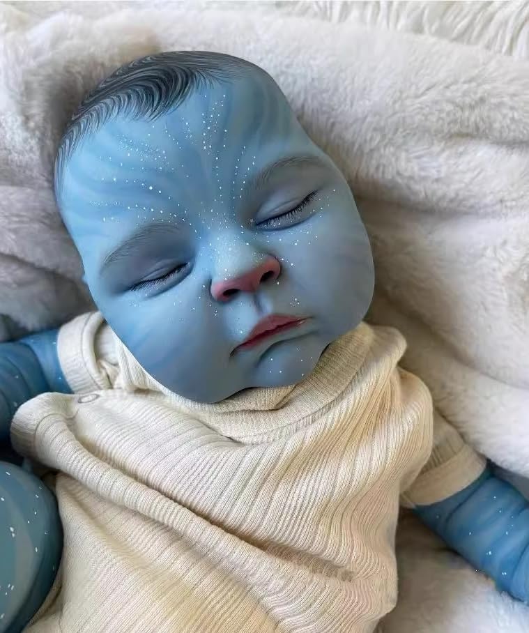 ROSHUAN - Reborn-Babypuppen von Avatar, 50,8 cm, lebensechte Neugeborene, Avatar zum Schlafen, 3D-Farbe, weiche Haut, neugeborener Körper, echte Größe,Puppen mit Körper – Bild 5