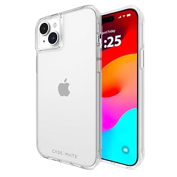 Case-Mate Tough iPhone 15 Plus Case - Clear [12ft Drop Protection] [Wireless Charging Compatible] Slim Phone Case for iPhone 15 Plus 6.7", Shockproof Cover with Anti Yellowing, An...