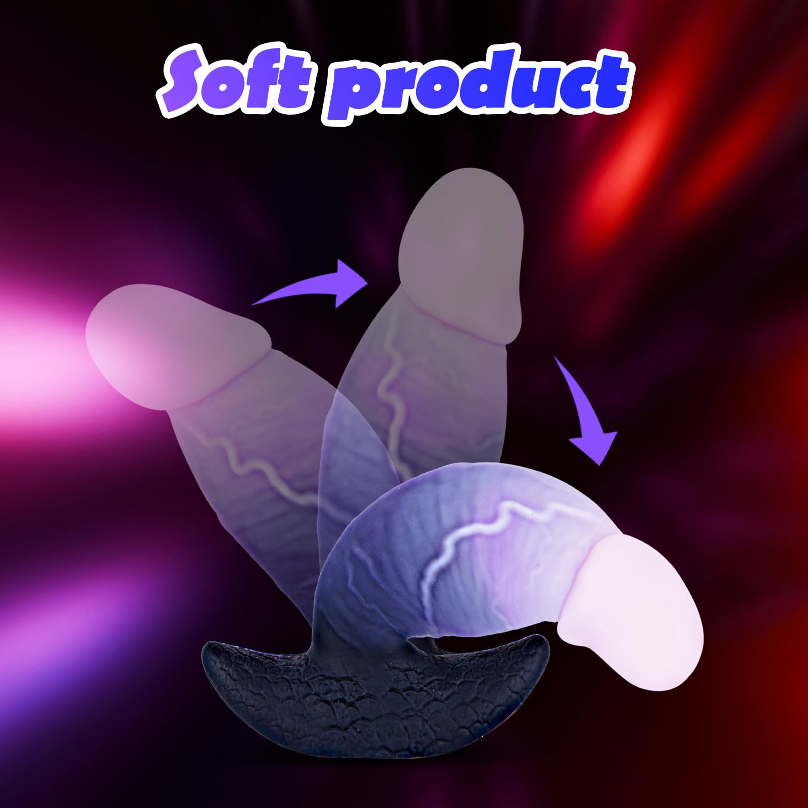 7" Soft Silicone Realistic Large Thick Dildo Butt Plug, Wearable Fantasy onster XL Anal Plug for Advanced, Realistic Thick Anal Trainer, Lifelike Glans Monster Horse Dildo Sex Toys for Men Women