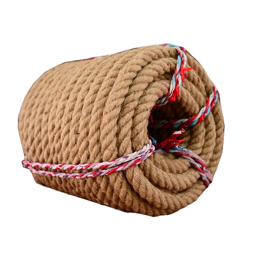Corda intrecciata di canapa Spago di iuta Corda di canapa 16mm, 18mm, 20mm Corda naturale resistente per applicazioni di giardinaggio Corda artigianale per imballaggio artistico fai da te Corda nautic