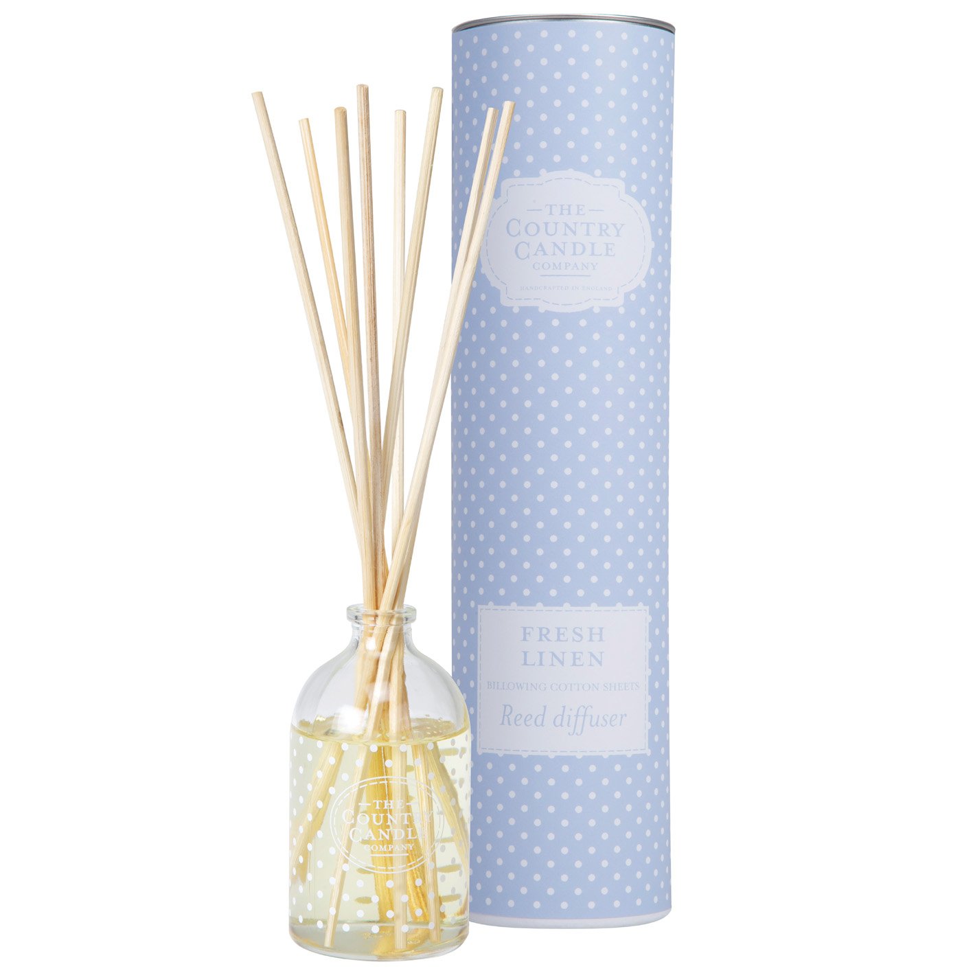 The Country Candle Co. Fresh Linen Polka Dot Reed Diffuser