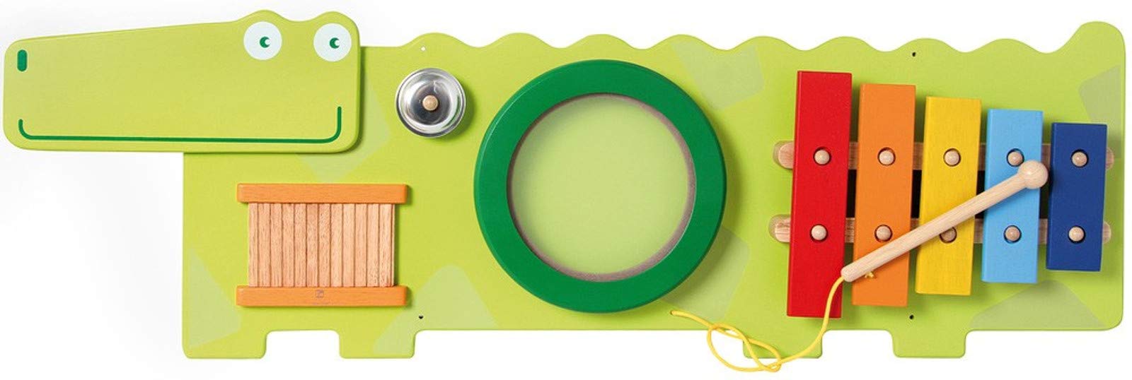Bartl I'm Toy 100394 Wandspiel Krokodil Motorikspiel für Kinderzimmer, Wartezimmer, Kinderkrippe
