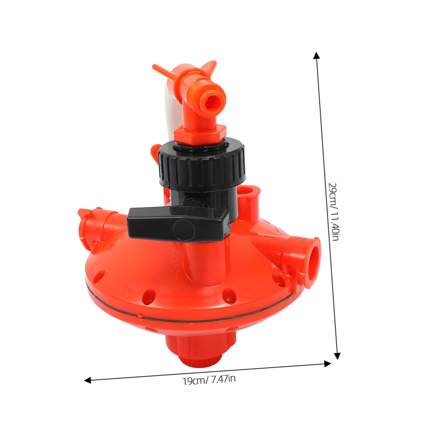 Abbeveratoio per Polli Regolatore di Pressione, 1 Pezzo | Rosso in Plastica, Design Leggero e Prevenzione Perdite, per Allevamento Avicolo