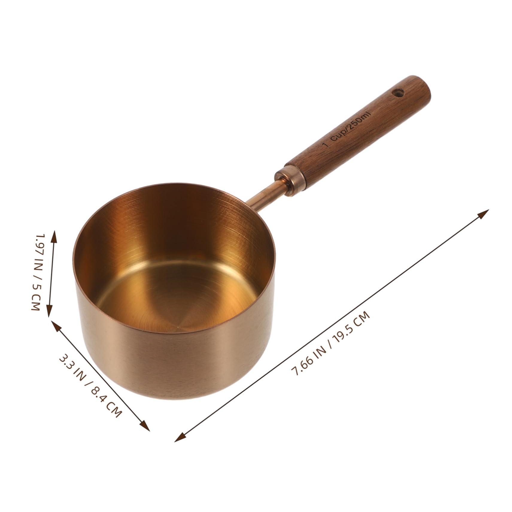 8 Piezas Cuchara Medidora De Té Cuchara De Café De Madera Herramientas Para Hornear De Cocina Rose Gold