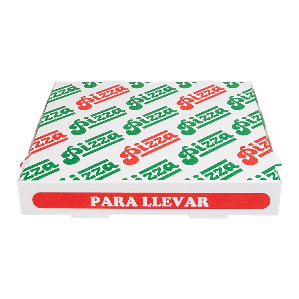 Garcia de Pou Scatole per pizza Thepack 330 G/M2 26 x 26 x 3,8 cm bianco cartone ondulato microcanale
