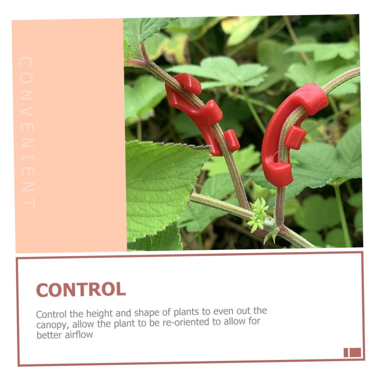 POPETPOP 300pièces Benders De Plantes Plastique à Degrés Clips De Fixation pour Branches Et De Plantes Outils De Jardinage pour Intérieur Et Extérieur