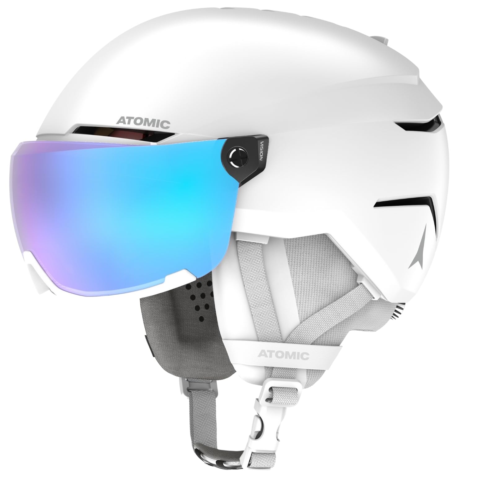 ATOMIC Savor Visor Stereo Skihelm – Unisex, White Heather, Größe 51-55