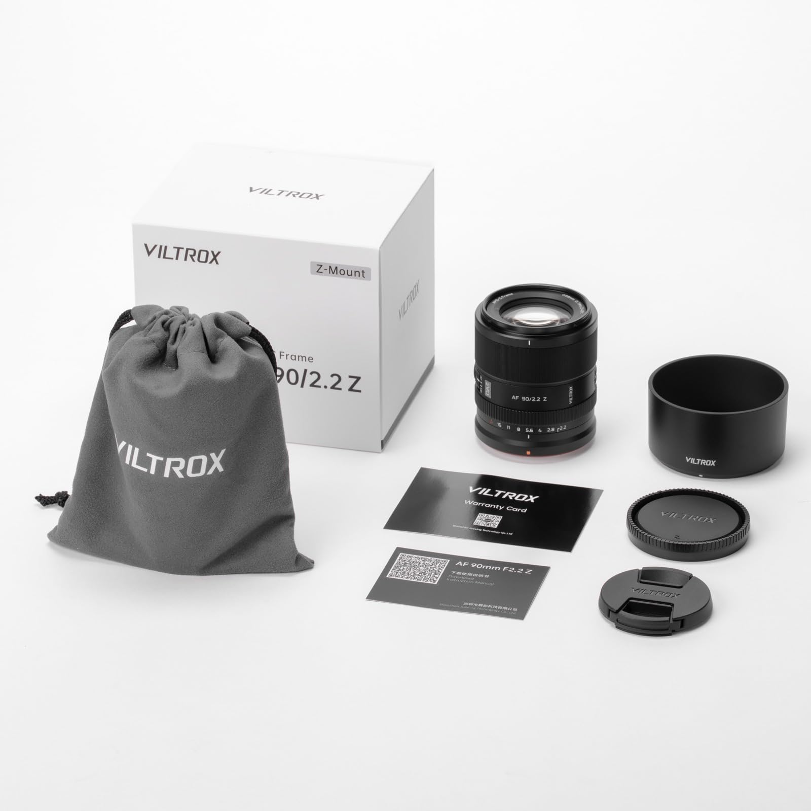 VILTROX 90mm F2.2 Evo Z Objectif pour Nikon Z, Téléobjectif à focale Fixe APS-C avec autofocus pour Nikon Z appareils Photo à Monture Z30 Z50 Z50II ZFC Z5 Z5II Z6 Z6II Z6III Z7 Z7II Z8 Z9 ZF ZR