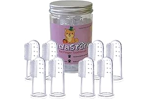 8 Units of Extra Soft Pet Finger Toothbrushes for Dogs & Cats: Easy Cleaning