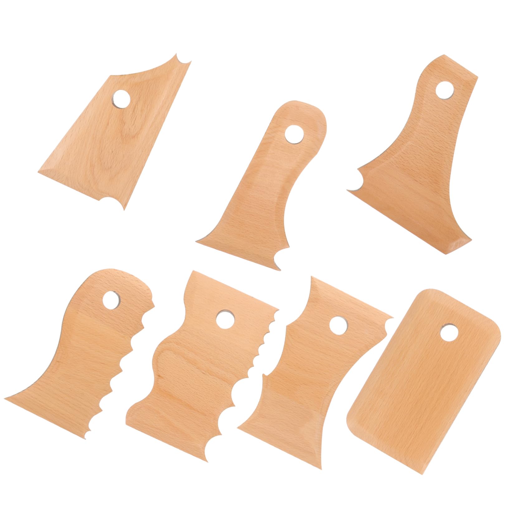 jojofuny 5 Series Conjunto De Herramientas De Cerámica Herramientas Ceramica Kit Ceramica Herramienta De Arcilla De Cerámica Kit De Talla De Cerámica De Madera 7 Piezas X 5