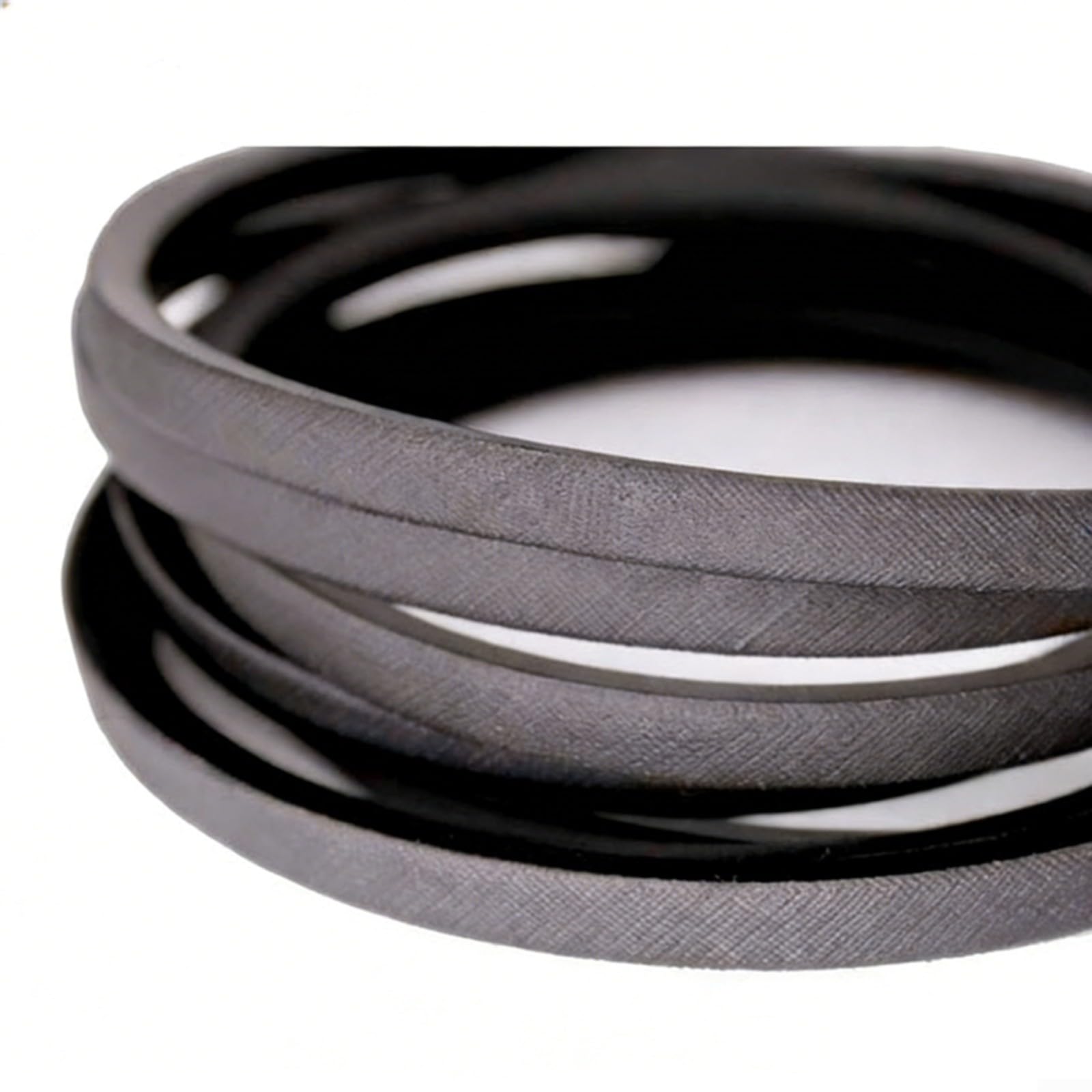 Paquete de 2 correas para cortacésped 265-296 154537-001 compatibles con Vermeer BC600XL, accesorio de repuesto negro para jardín y paisajismo al aire libre (2 piezas)
