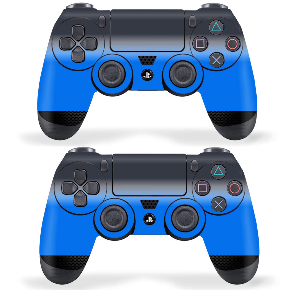 Techfit Pack of 2 Skin for Sony Playstation 4 , PS4 Slim , PS4 Pro DualShock Remote Wireless Controller - Black Blue Gradient (B092JJLB9X) Amazon Price History, Amazon Price Tracker