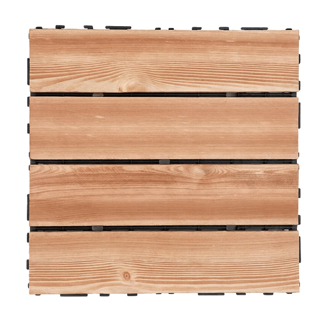 Acomoda Textil - Baldosa de Madera Encajable 29x29 cm para Exterior e Interior, Suelo Modular Decorativo con Base Drenante, Facil Instalacion Para Terraza Balcon Jardin Patio o Ducha. (Silvano, 12 Ud)