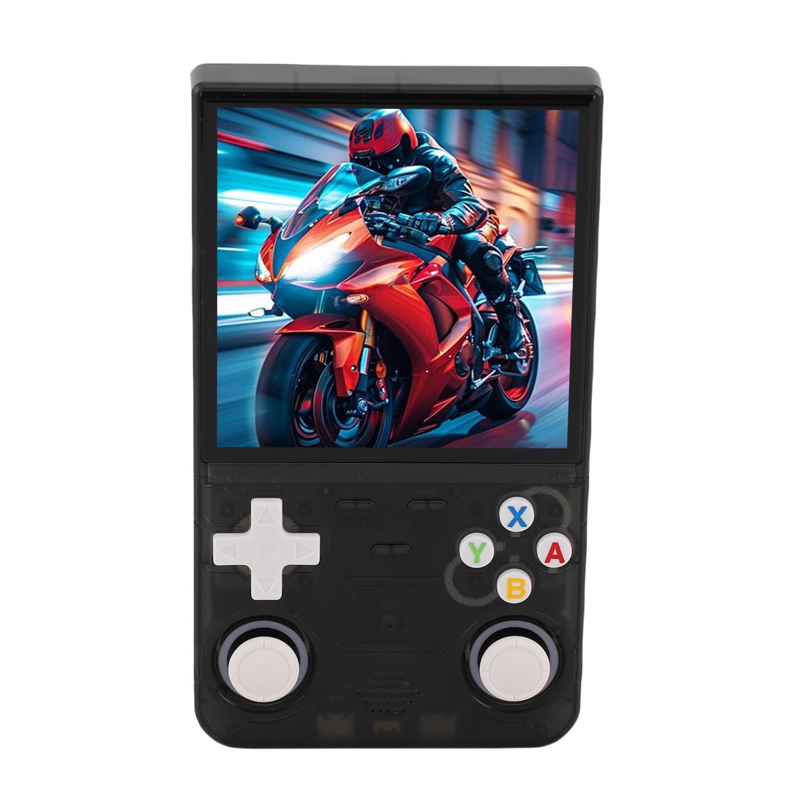 RASTKY Console di Gioco Portatile Open Source con Ad Alta stabilità e Batteria a Lunga Durata, per Appassionati di Giochi, Schermo da 4 Pollici 720x720, Batteria LiPo Trasparente (128G)