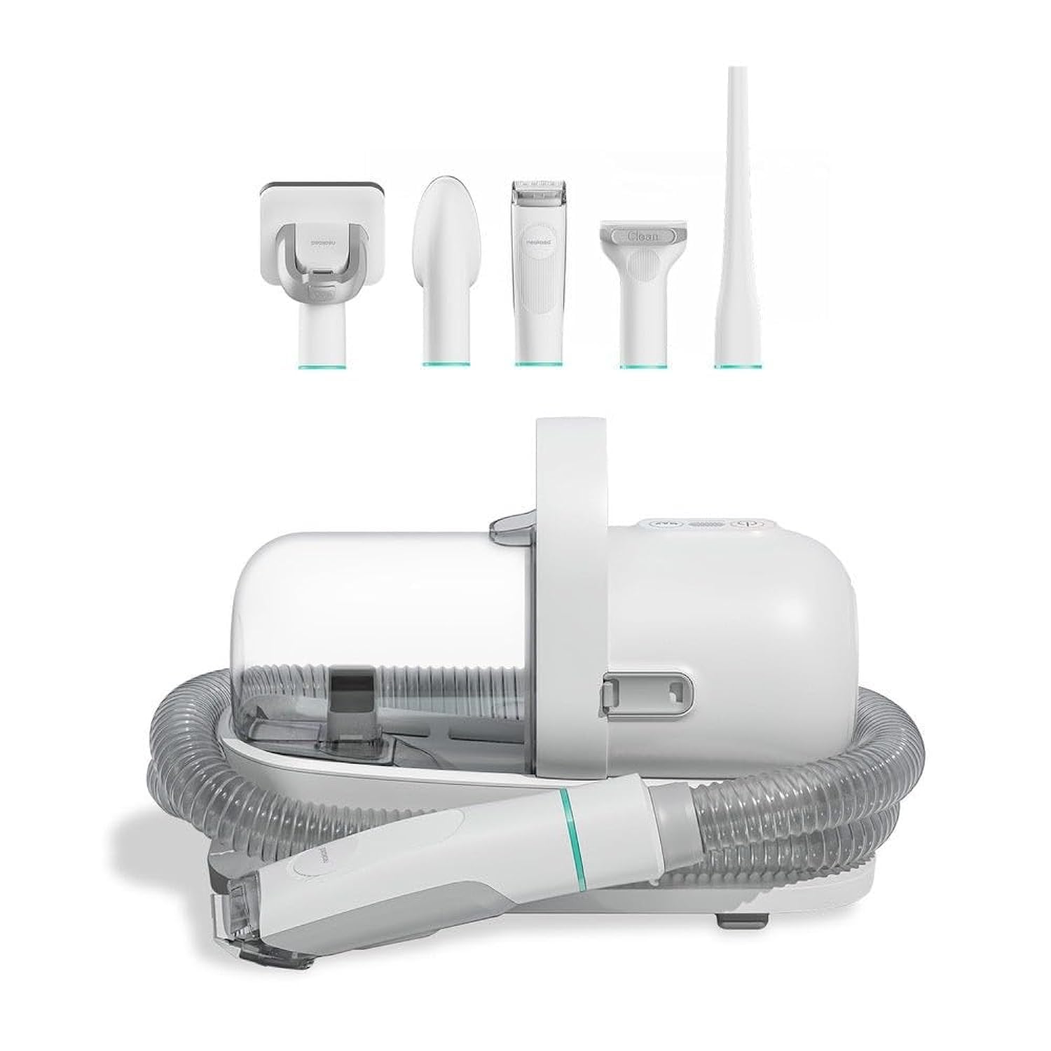 neabot Neakasa P1 Pro Pet Grooming Kit & Vacuum Suction 99% Pet Hair, Professional Grooming Clippers with 5 Proven Grooming Tools for Dogs Cats and Other Animals