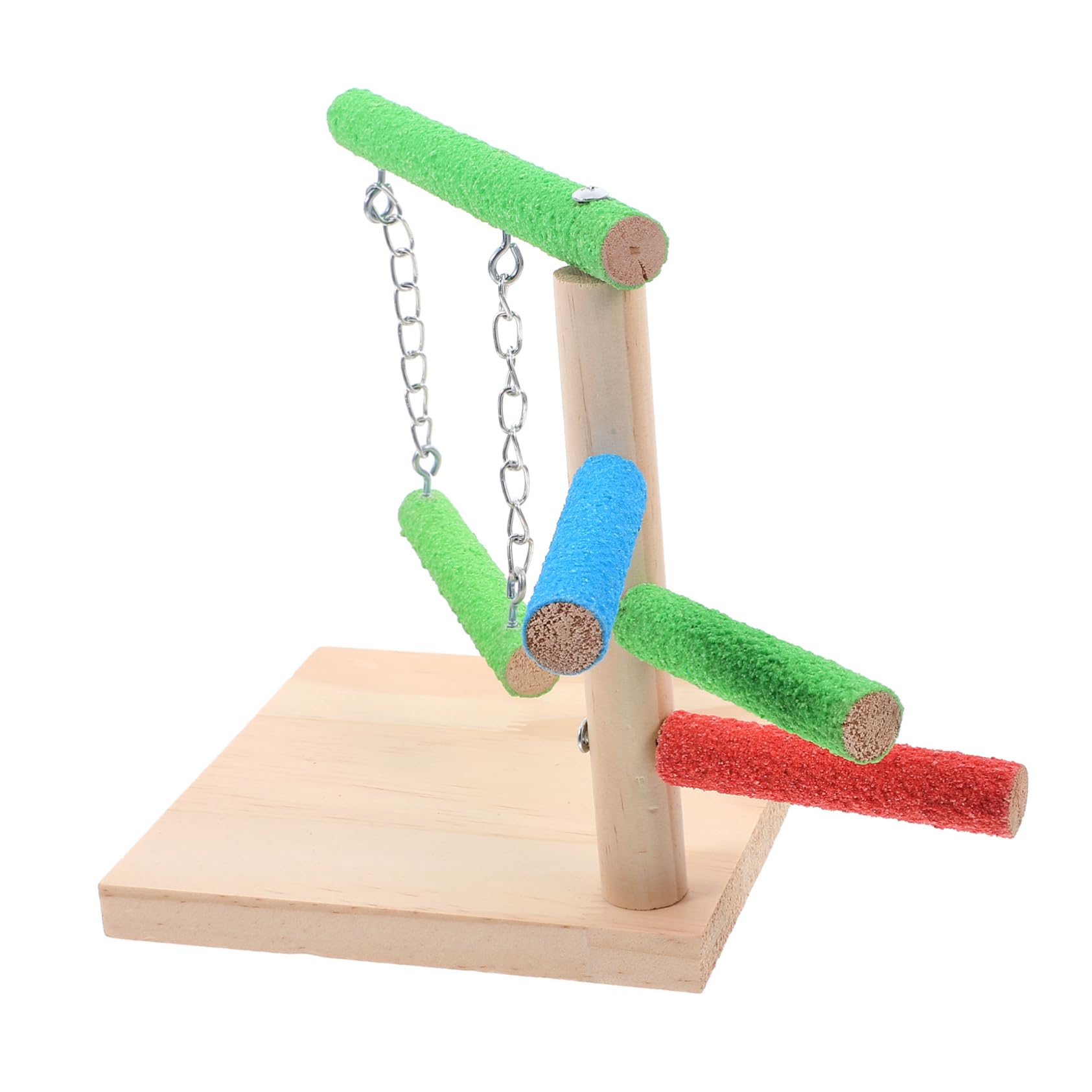 Balacoo Bird Perch Stand for Parrots and Parakeets Safe and Practical for Cockatiels and Conures Easy Installation for Cage Table Use Chewing and Exercise