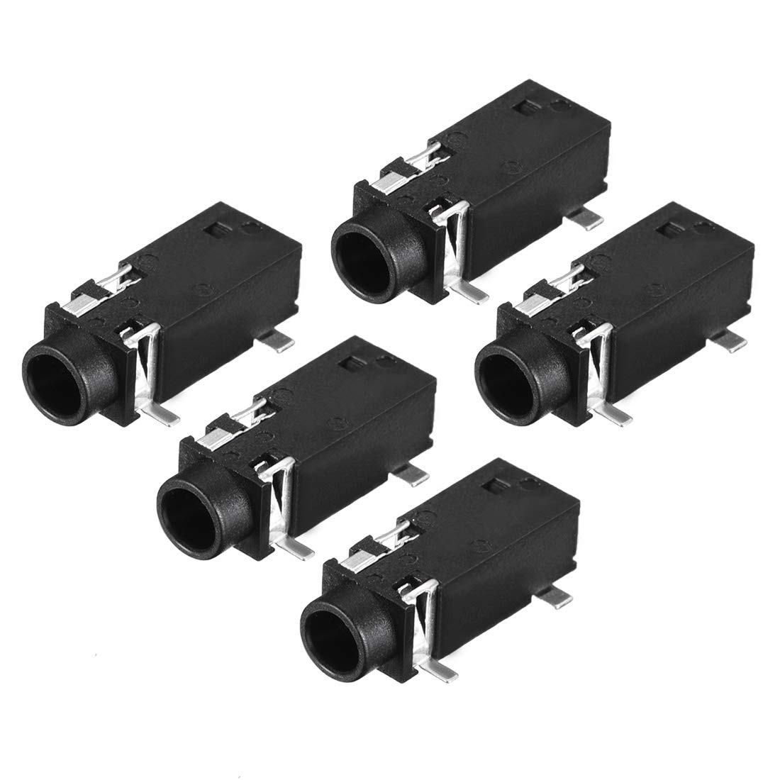 Fielect 6,35 Mm Klinkenbuchse – 5 Stück, PCB-Montage, Für Audio- & Videoanschlüsse (schwarz)