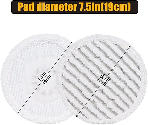 Miniatura 7 de yazi Paquete de 8 almohadillas de repuesto para mopa de vapor Shark S7001 S7000AMZ S7000 Series almohadillas de repuesto de cabezal de fregona para