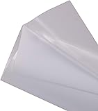 HOHOFILM White Flock Heat Transfer Vinyl Flocked HTV Vinyl Sheets 20'x12'Iron on for Tshirt Garment