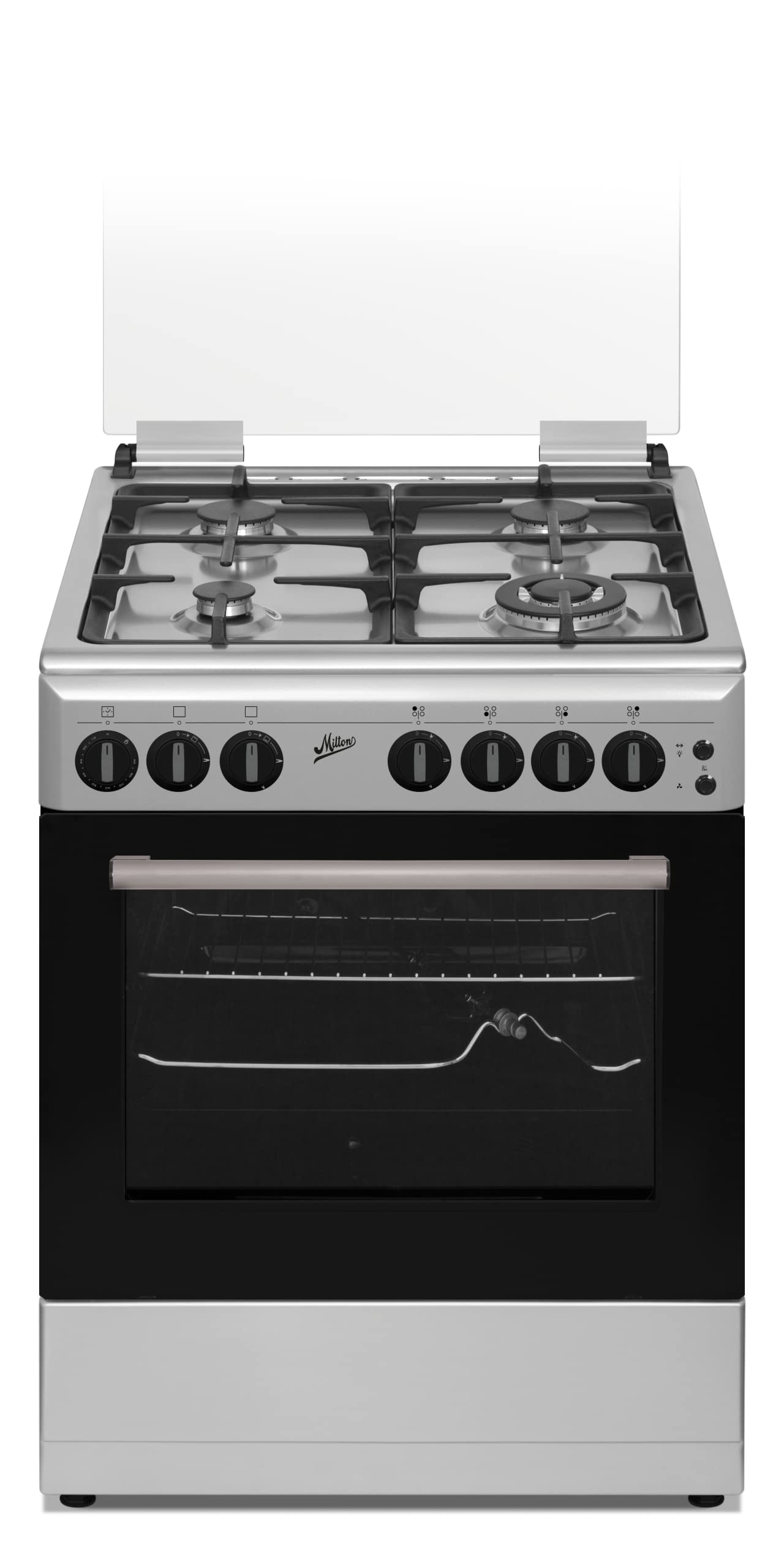 Buy Milton Freestanding Cooker 4 Burner Full Safety Stainless Steel