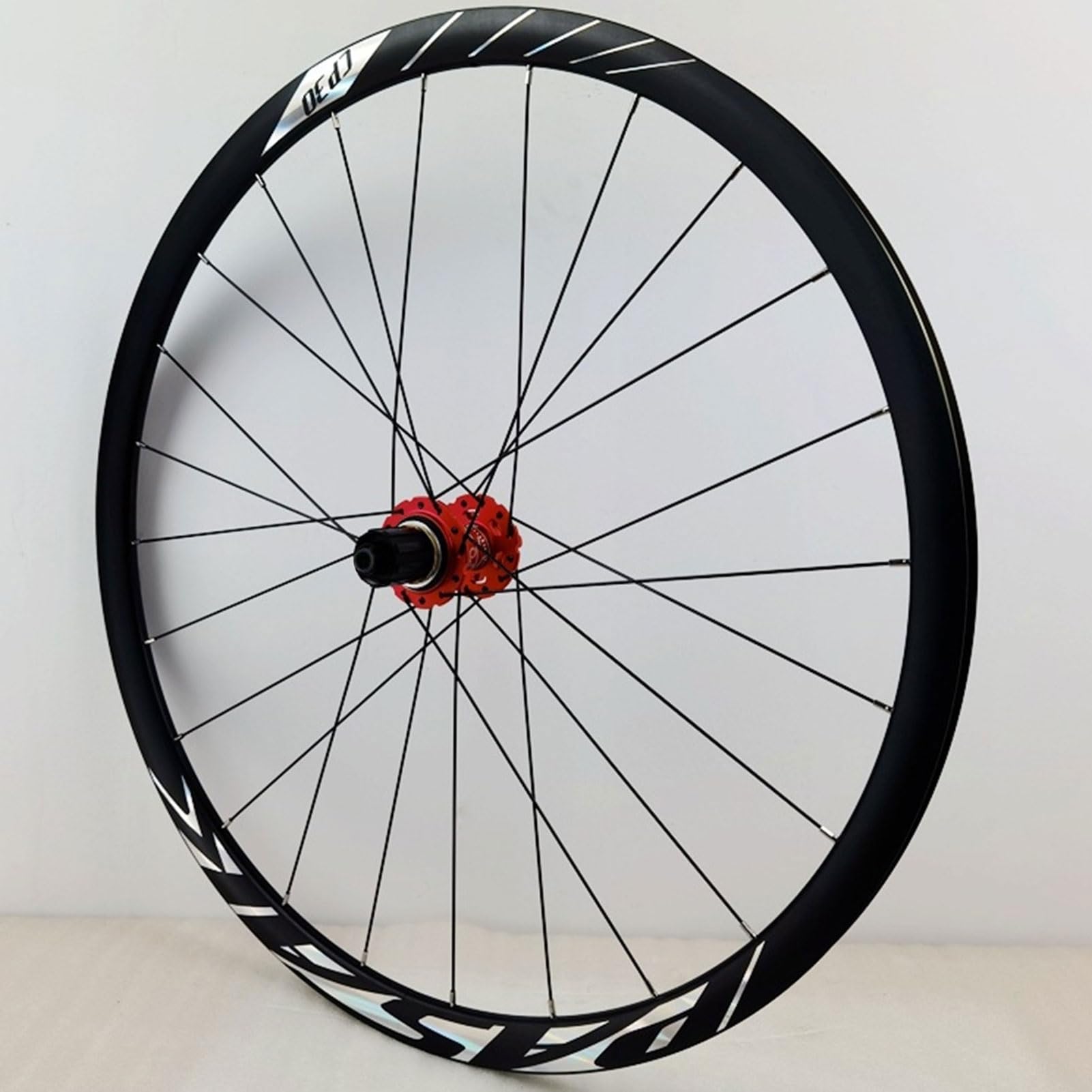 Rueda Delantera Y Trasera de Bicicleta, Llantas Aleación Doble Pared con 4 Rodamientos 24 Orificios Freno Disco 7-12 Velocidades for Bicicleta Carretera Neumáticos 700c * 23C-45C(12*100mm/12*1