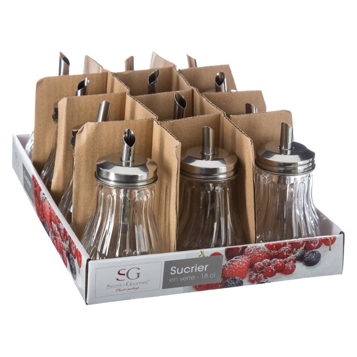 Secret de gourmet - Glass Sugar Shaker 18 cl