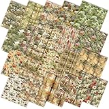 Vintage Fairy Junk Theme: impart life to your creations with our vintage woodland fabric, each square is full of retro colors; The sewing fabric is printed with 20 different patterns, such as mushrooms, flower and forest; You can mix and match the va...