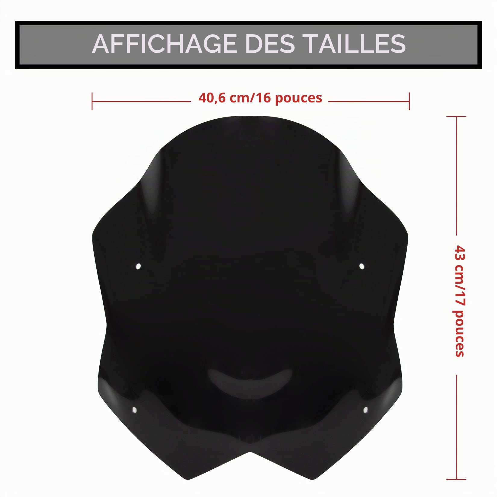 Pare-Brise Shield Déflecteur, PSLER Vent de Moto pour Yamaha T-Max 530 2012-2016(Noir)