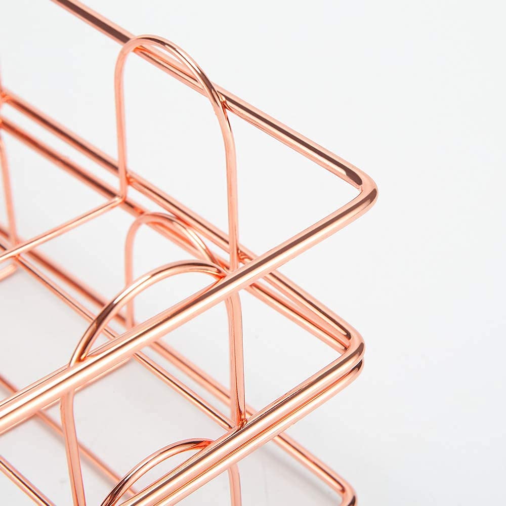 Vassoio Portadocumenti A 2 Strati - Organizzatore Per Scrivania In Metallo, Ideale Per Ufficio - Foto 3