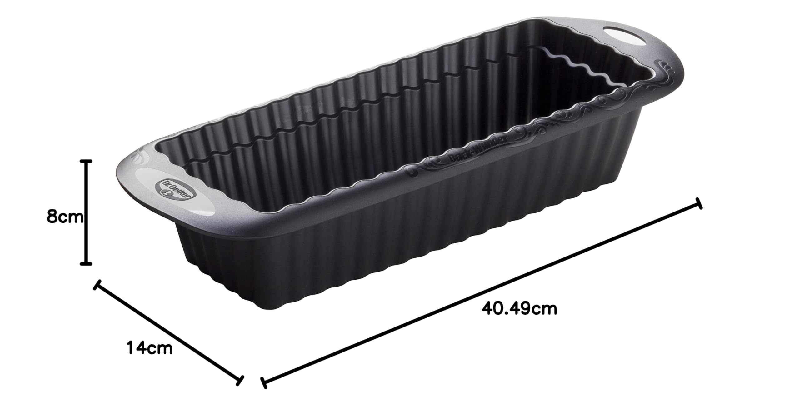 Dr. Oetker Kastenform 30 cm, Kunststoffform mit Griffen, innovativer Hochtemperatur-Kunststoff, Backform der Serie Back-Wunder, Menge: 1 Stück