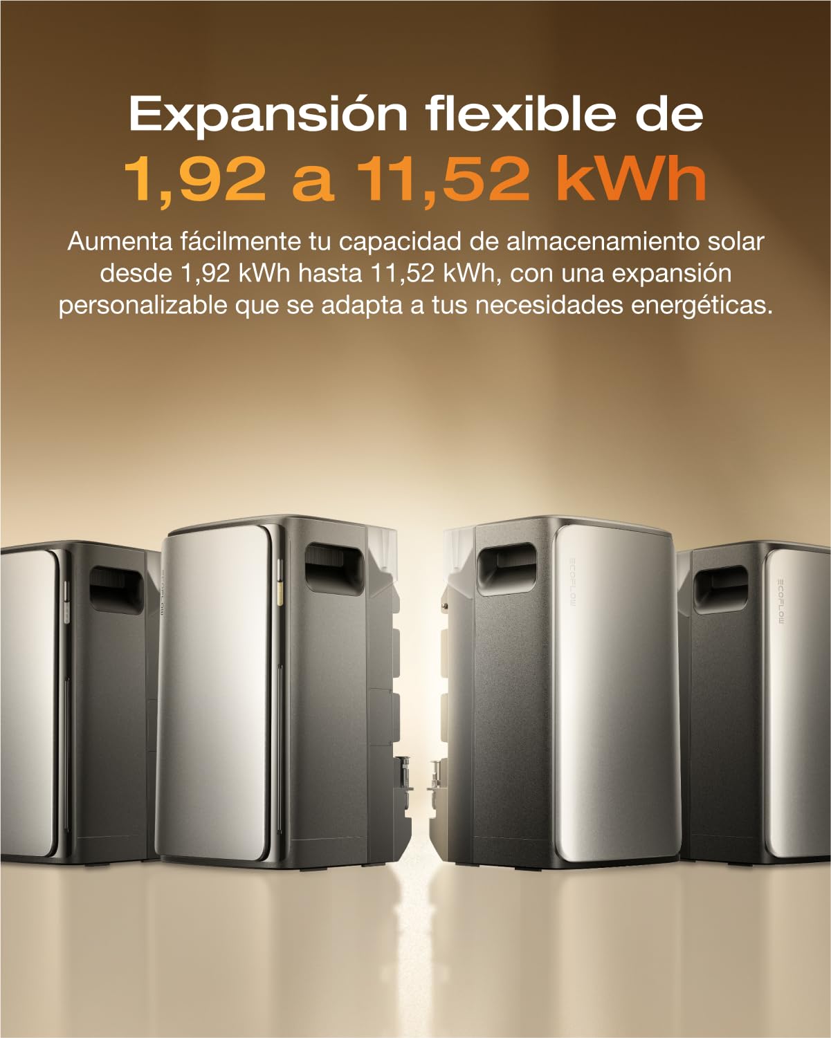 EF EcoFlow STREAM Pro batería de 1,92 kWh para kit solar, entrada solar de 2300 W 3 MPPT, dos puertos de CA 2300 W, microinversor de 600/800 W, ampliable a 11,52 kWh, control inteligente con IA