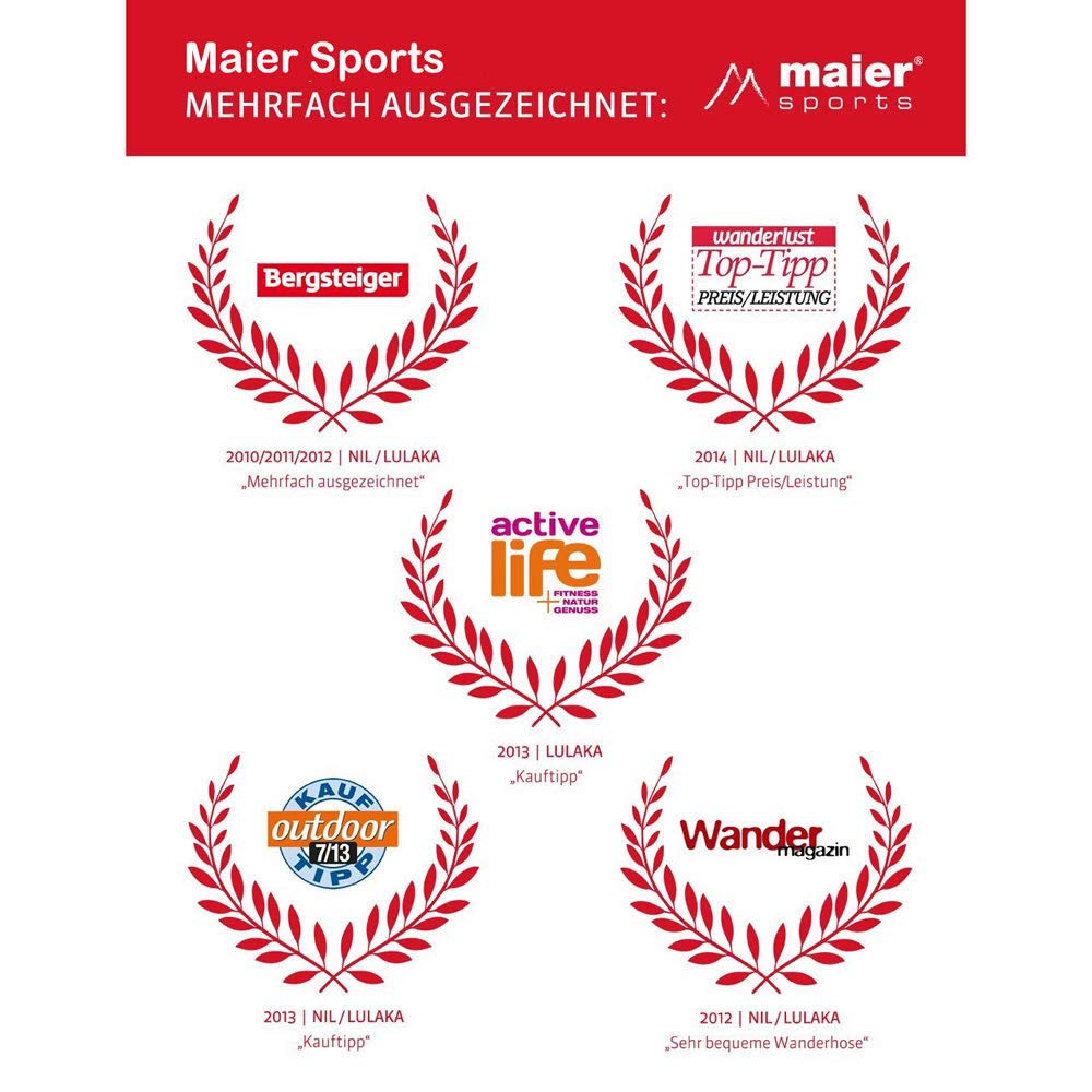 Maier Sports SKI Hosenträger für Skihosen Snowboardhosen, Einheitsgröße, Schwarz