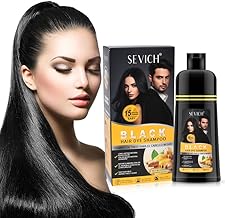 500ml Ginger Black Hair Shampoo, Ginger Shampoo Fast Black Hair Coloration Shampooing nourrissant, Shampooing semi-permanent 2 en 1 Dernier 30 jours, Fin de 5 minutes