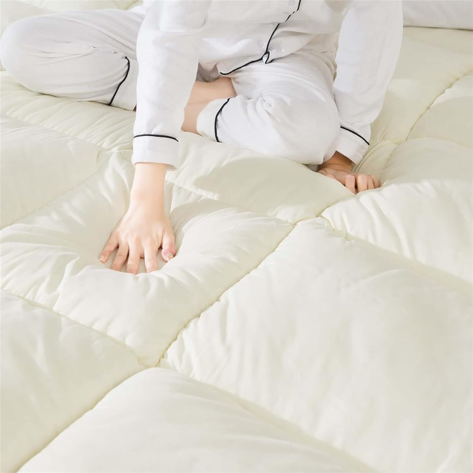Colchón de futón de Suelo de Terciopelo de plumón, tamaño Completo King Queen, colchón de Suelo japonés, colchón de Tatami for Cama de Invitados, colchón for Dormir for Dormitorio de Estudiantes (Col