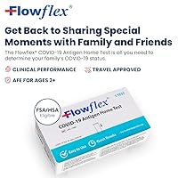 Vista 2 de Kit de prueba casera COVID de Flowflex, resultados rápidos en 15 minutos, kit de prueba de antígeno COVID-19 OTC de confianza, apto para FSA y HSA