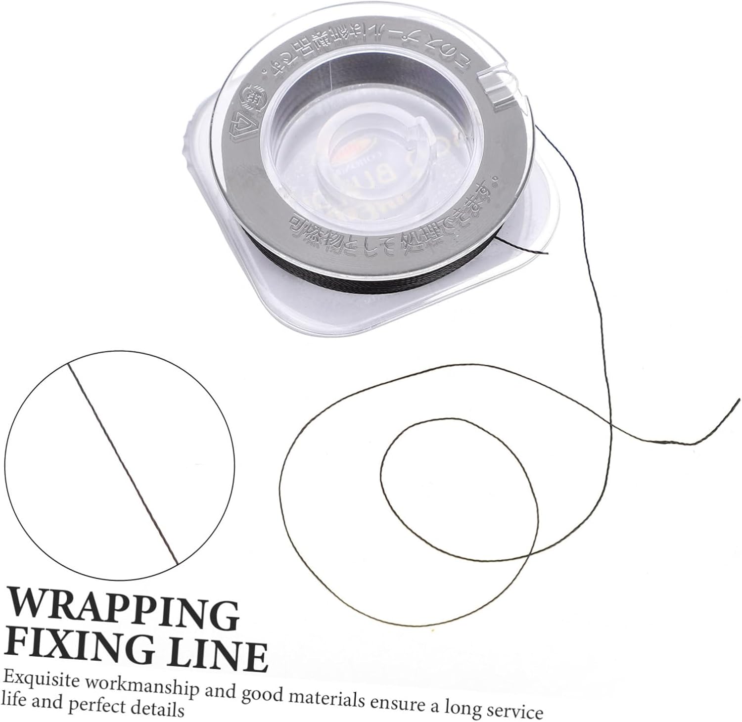 Wakauto Portable Fishing Rod Tie Wire Resistant Guide Cable for DIY Rod Repair and Wrapping Fishing Gear Accessories