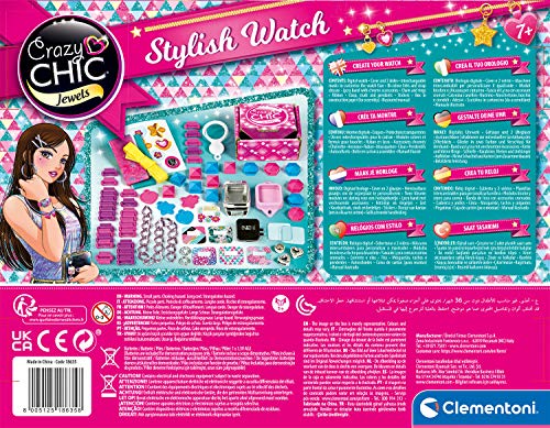 Clementoni Girls Set of Beads and Jewelry, Multicolor, 347 Gr3