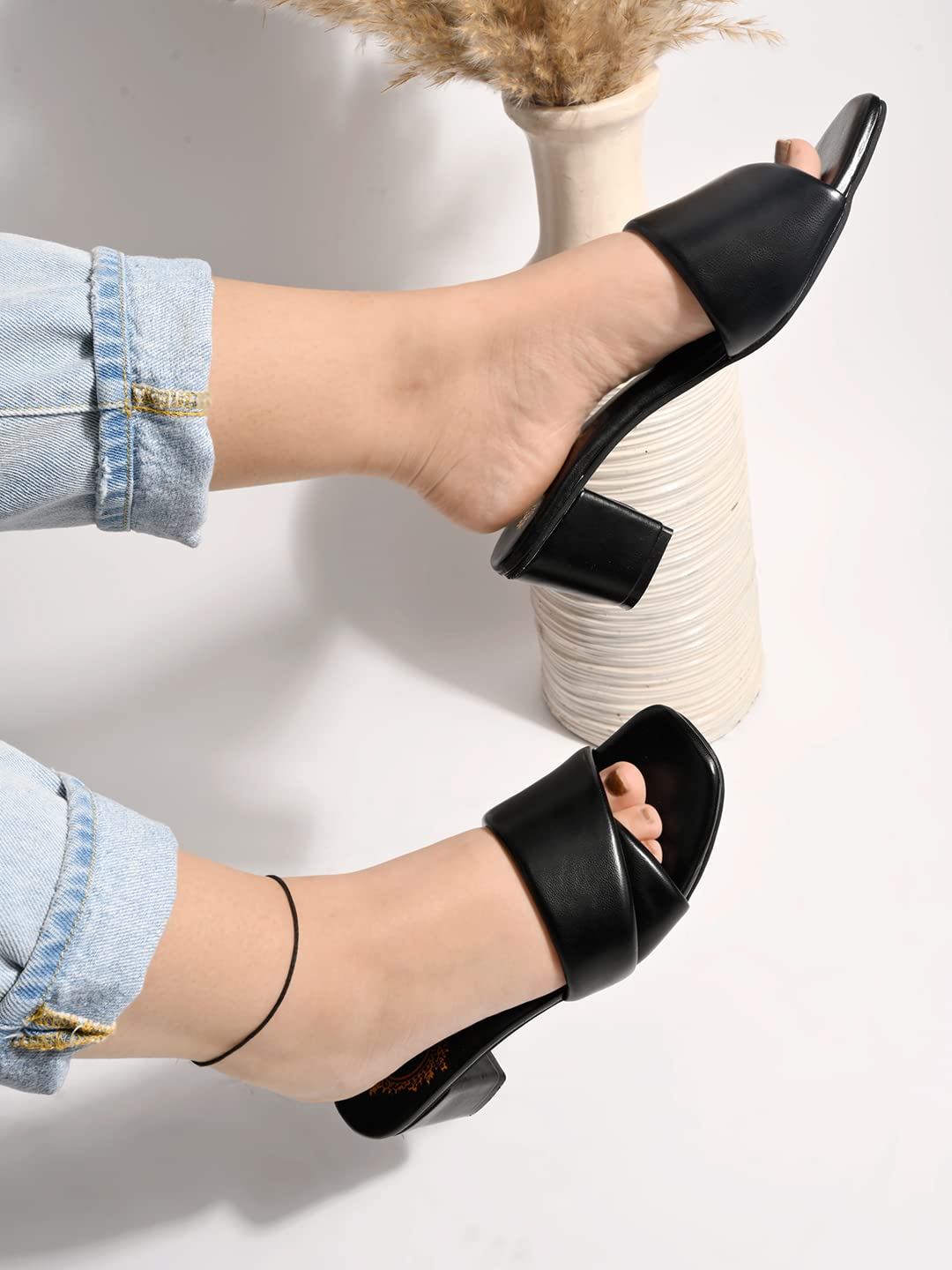 Shoetopia Eleganti tacchi a blocchi per donne e ragazze