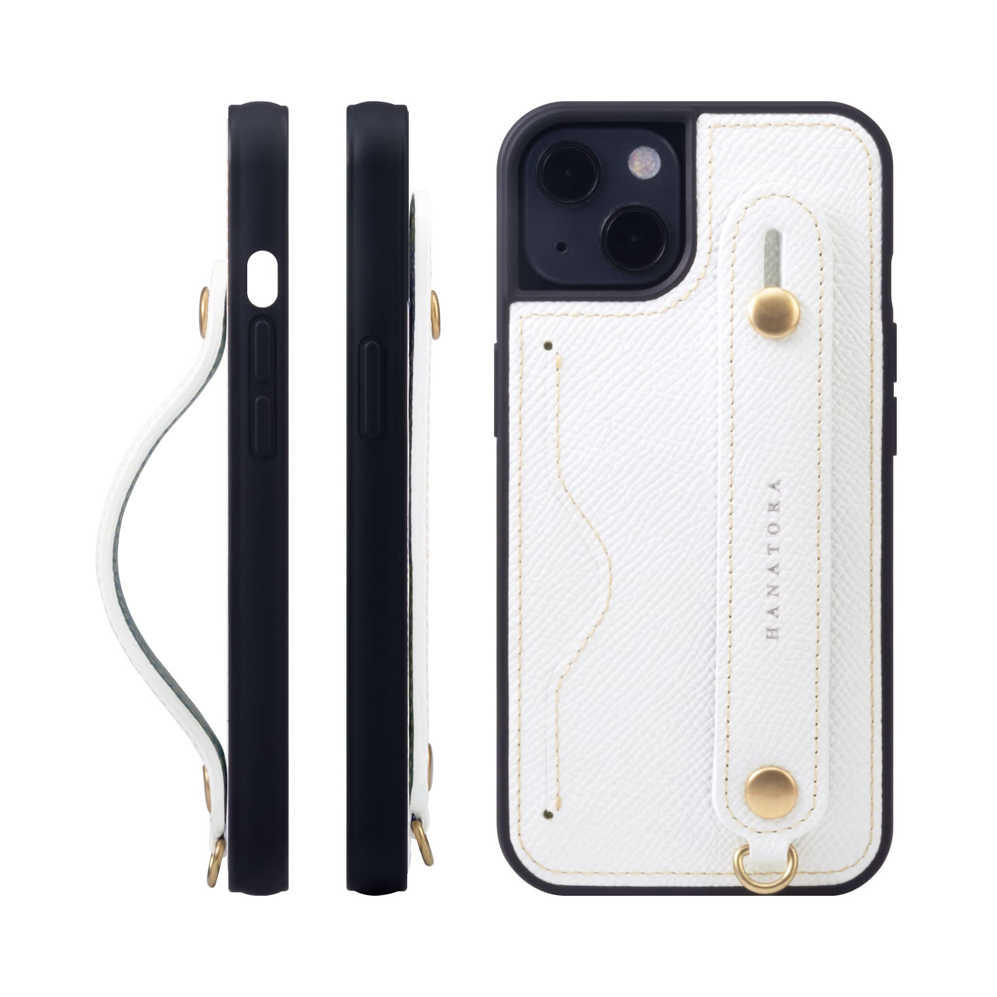 iPhone 13 ホワイト 本体＋HANATORAレザーケース Amazon.co.jp: HANATORA for iPhone 13 ケース レザー 背面ベルト NCGH