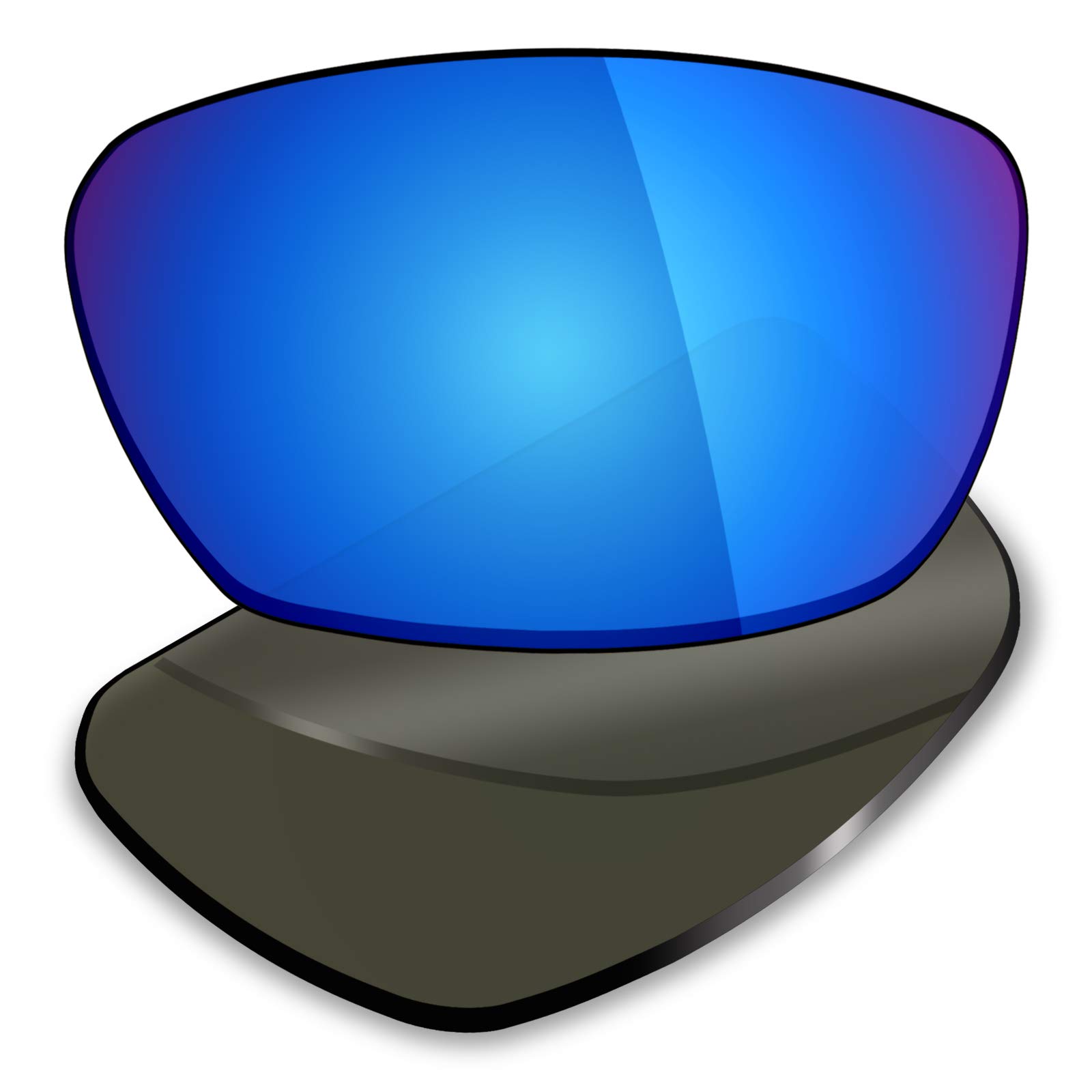 Mry 4 paia polarizzate lenti di ricambio per Spy Optic Dirk sunglasses-stealth nero/rosso fuoco/Ice Blue/Silver Titanium
