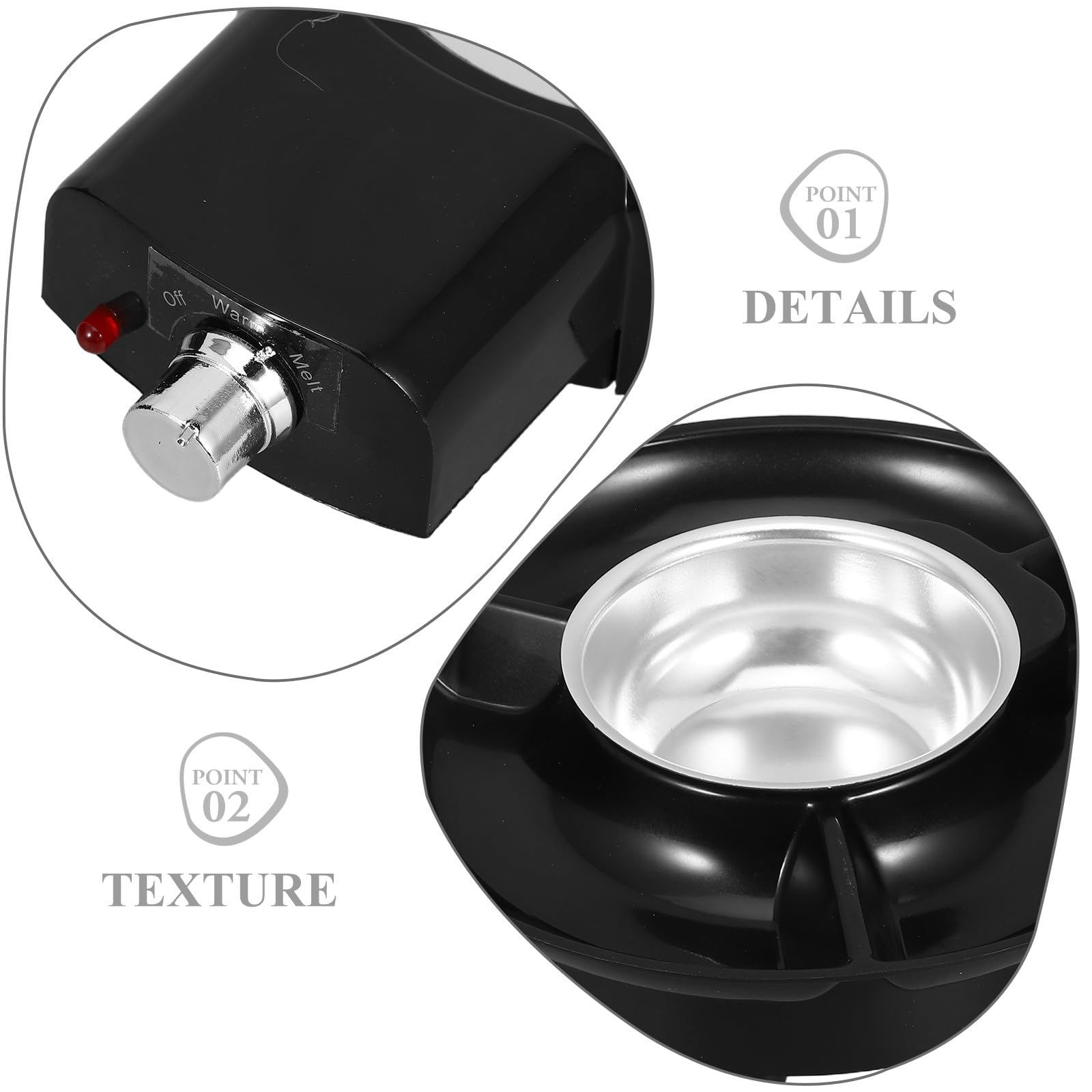 1 Fontaine à fondue chocolat noir : appareil électrique pour faire fondre le chocolat – kit à fondue pour tremper fruits et guimauves – idéal pour recevoir à la maison (prise UE)
