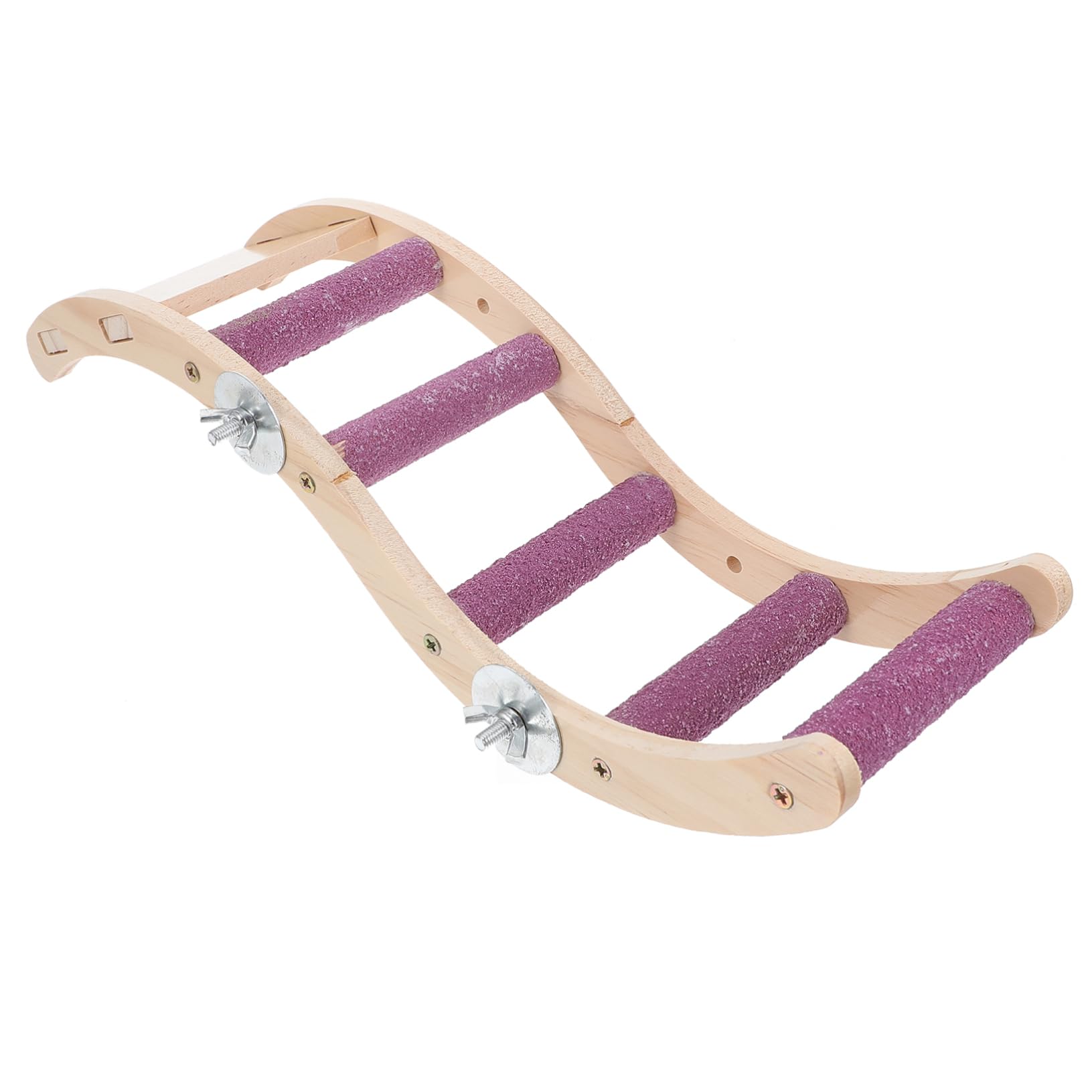 HOLIDYOYO Bird Ladder for Parrots Durable Wooden Climbing Bridge Supply for Birds for Pet Parrot Playtime and Enrichment
